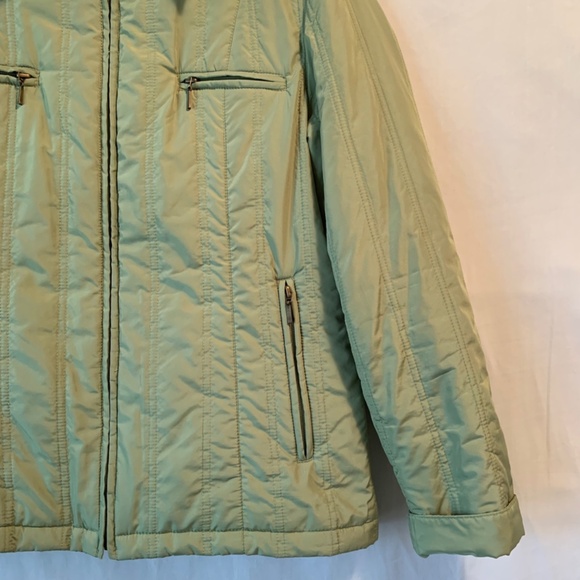 Utex Design Women Olive Green Quilted Jacket Size M - Picture 4 of 7
